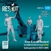 RESKIT RSF72-0073 Driver & airmen (modern) (3 pcs) (MHU-83 D/E lift truck UPPER loading position for RSK72-0009) (3D Printed) 1/72